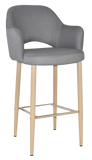 Albury Arm Stool 75cm Birch Metal Leg - Richmond Office Furniture