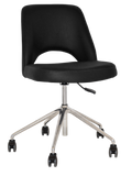 Albury Chair Polished aluminium Castor Base - Richmond Office Furniture