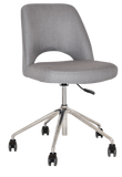 Albury Chair Polished aluminium Castor Base - Richmond Office Furniture