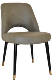 Albury Chair Brass Tip Black Leg - Richmond Office Furniture