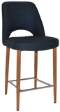 Albury Stool 65cm High Light Oak Metal Leg - Richmond Office Furniture
