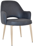 Albury XL Arm Chair Birch Metal Leg - Richmond Office Furniture