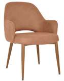 Albury XL Arm Chair Oak Metal Leg - Richmond Office Furniture