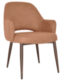 Albury XL Arm Chair Light Walnut Metal Leg - Richmond Office Furniture