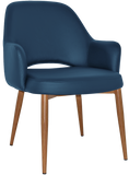 Albury XL Arm Chair Oak Metal Leg - Richmond Office Furniture