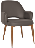 Albury XL Arm Chair Oak Metal Leg - Richmond Office Furniture