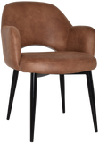 Albury Arm Chair Black Metal Leg - Richmond Office Furniture