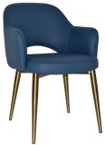 Albury Arm Chair Brass Leg - Richmond Office Furniture