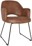 Albury Arm Chair Sled Base - Richmond Office Furniture