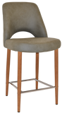 Albury Stool 65cm High Light Oak Metal Leg - Richmond Office Furniture