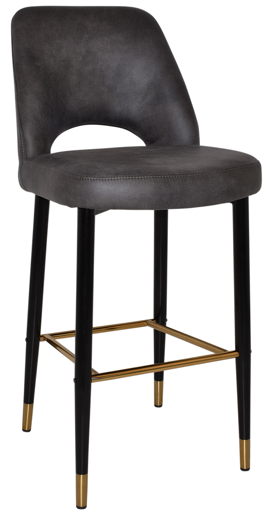 Albury Stool 75cm Brass Detail Leg - Richmond Office Furniture