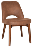 Albury Chair Walnut Timber Leg - Richmond Office Furniture