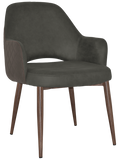 Albury XL Arm Chair Light Walnut Metal Leg - Richmond Office Furniture