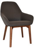 Bronte Tub Chair Walnut Timber Leg - Richmond Office Furniture