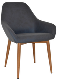 Bronte Tub Chair Light Oak Metal Leg - Richmond Office Furniture