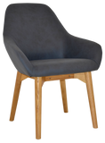 Bronte Tub Chair Light Oak Timber Leg - Richmond Office Furniture