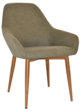 Bronte Tub Chair Light Oak Metal Leg - Richmond Office Furniture