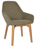 Bronte Tub Chair Light Oak Timber Leg - Richmond Office Furniture