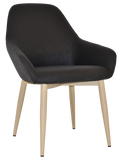 Bronte Tub Chair Birch Metal Leg - Richmond Office Furniture