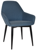Bronte Tub Chair Black Metal Leg - Richmond Office Furniture
