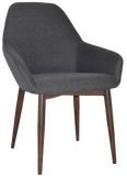 Bronte Tub Chair Light Walnut Metal Leg - Richmond Office Furniture