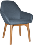 Bronte Tub Chair Light Oak Timber Leg - Richmond Office Furniture