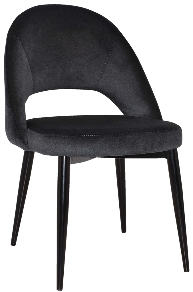 Chevron Chair Black Metal Leg - Richmond Office Furniture