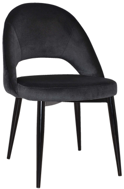 Chevron Chair Black Metal Leg - Richmond Office Furniture