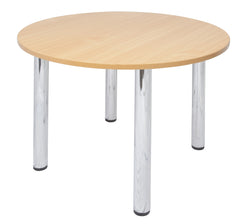 Meeting Table Round Chrome Leg - Richmond Office Furniture