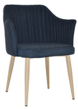 Coogee Arm Chair Birch Metal Leg - Richmond Office Furniture