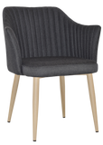 Coogee Arm Chair Birch Metal Leg - Richmond Office Furniture