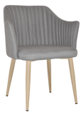 Coogee Arm Chair Birch Metal Leg - Richmond Office Furniture