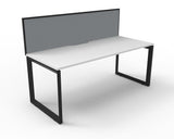 Deluxe Loop Leg Desk With Screen - Richmond Office Furniture