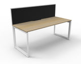 Deluxe Loop Leg Desk With Screen - Richmond Office Furniture