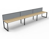 Deluxe Loop Leg Desk With Screen - Richmond Office Furniture