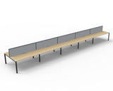 Deluxe Profile Leg Double Workstation With Screen - Richmond Office Furniture