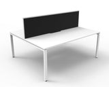 Deluxe Profile Leg 2 Person Desk With Screen - Richmond Office Furniture