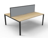 Deluxe Profile Leg 2 Person Desk With Screen - Richmond Office Furniture