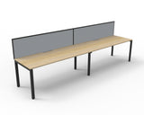 Deluxe Profile Leg Desk With Screen - Richmond Office Furniture