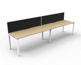 Deluxe Profile Leg Desk With Screen - Richmond Office Furniture