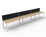 Deluxe Profile Leg Desk With Screen - Richmond Office Furniture