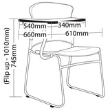 Focus Event Chair With Tablet - Richmond Office Furniture