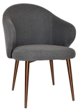 Hugo Arm Chair Copper Metal Leg - Richmond Office Furniture