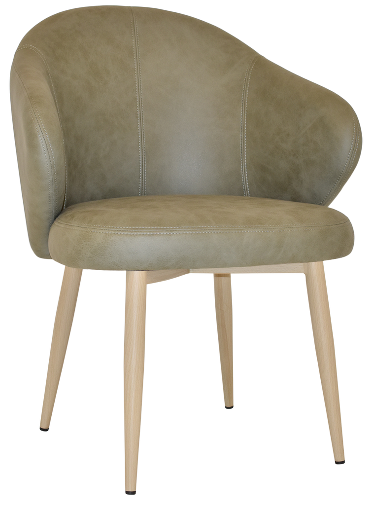 Hugo Armchair Birch Metal Leg - Richmond Office Furniture