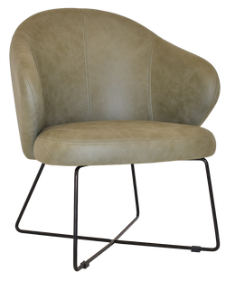 Hugo Arm Chair Cross Sled Black Base - Richmond Office Furniture