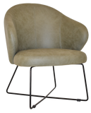 Hugo Arm Chair Cross Sled Black Base - Richmond Office Furniture