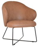 Hugo Arm Chair Cross Sled Black Base - Richmond Office Furniture