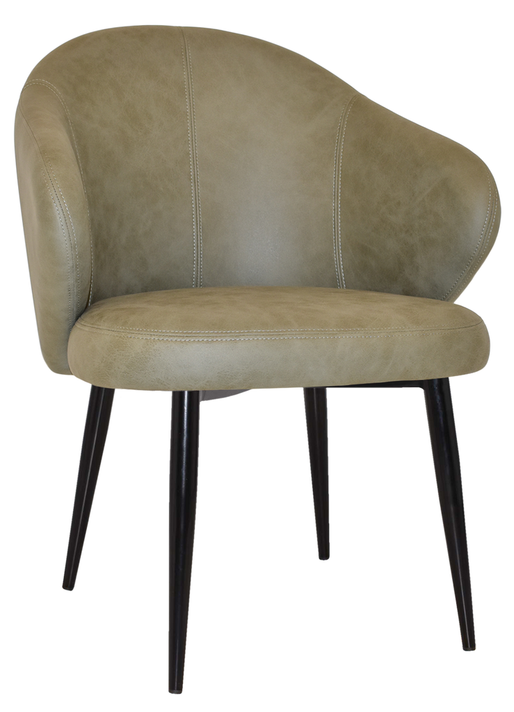 Hugo Armchair Black Metal Leg - Richmond Office Furniture
