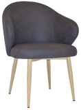 Hugo Arm chair Birch Metal Leg - Richmond Office Furniture