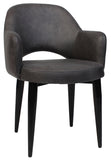 Albury Arm Chair Black Metal Leg - Richmond Office Furniture